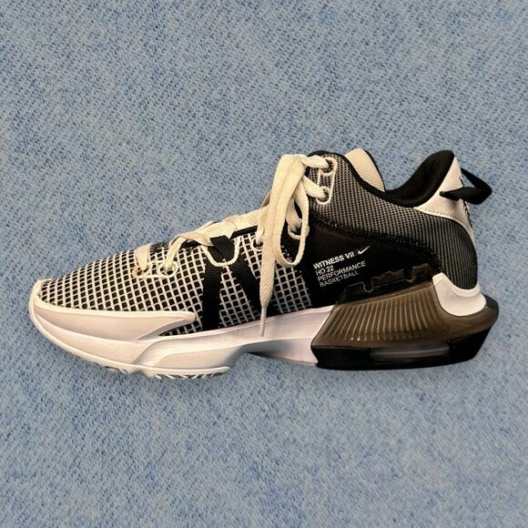 Nike LeBron Witness 7 Basketball Shoes – Black/White, Men’s Size 9.5 main image 5